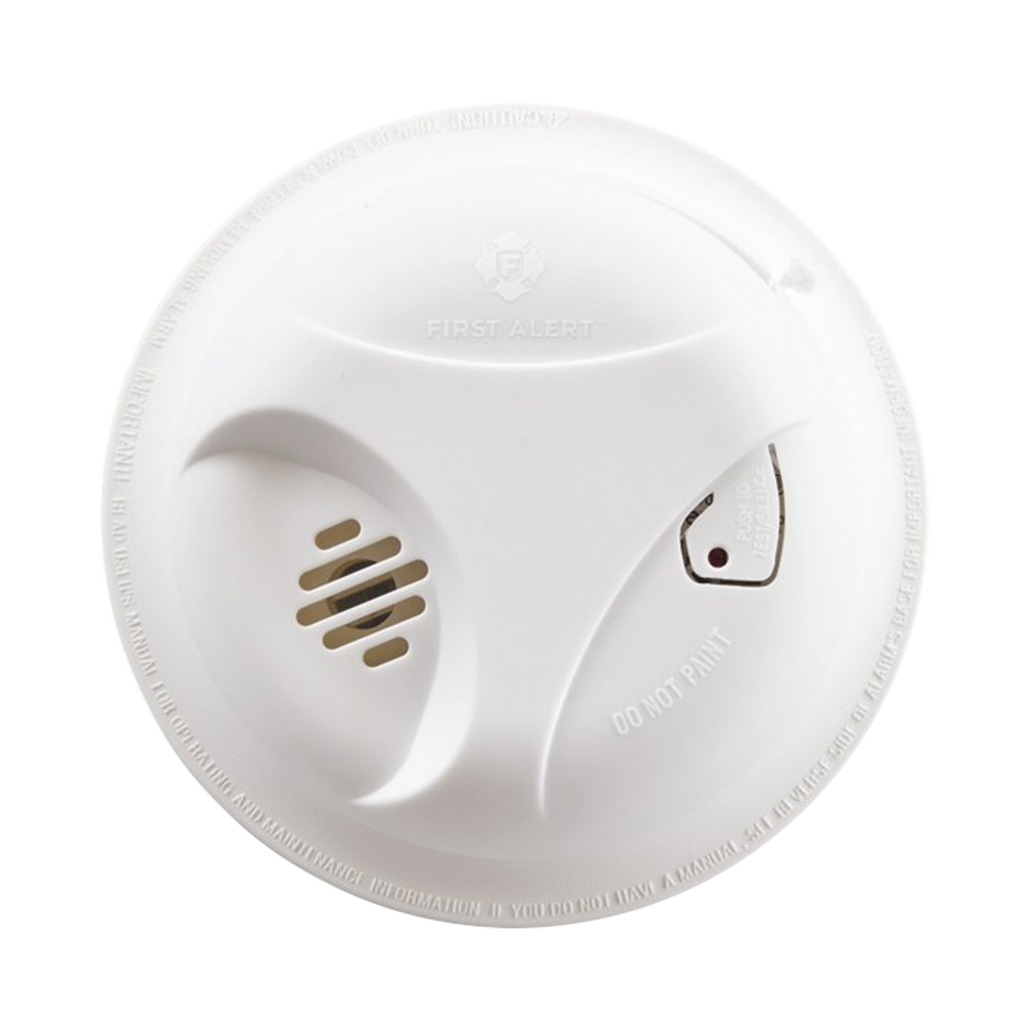 Detector de humo, autónomo, ionización, con botón para silenciar