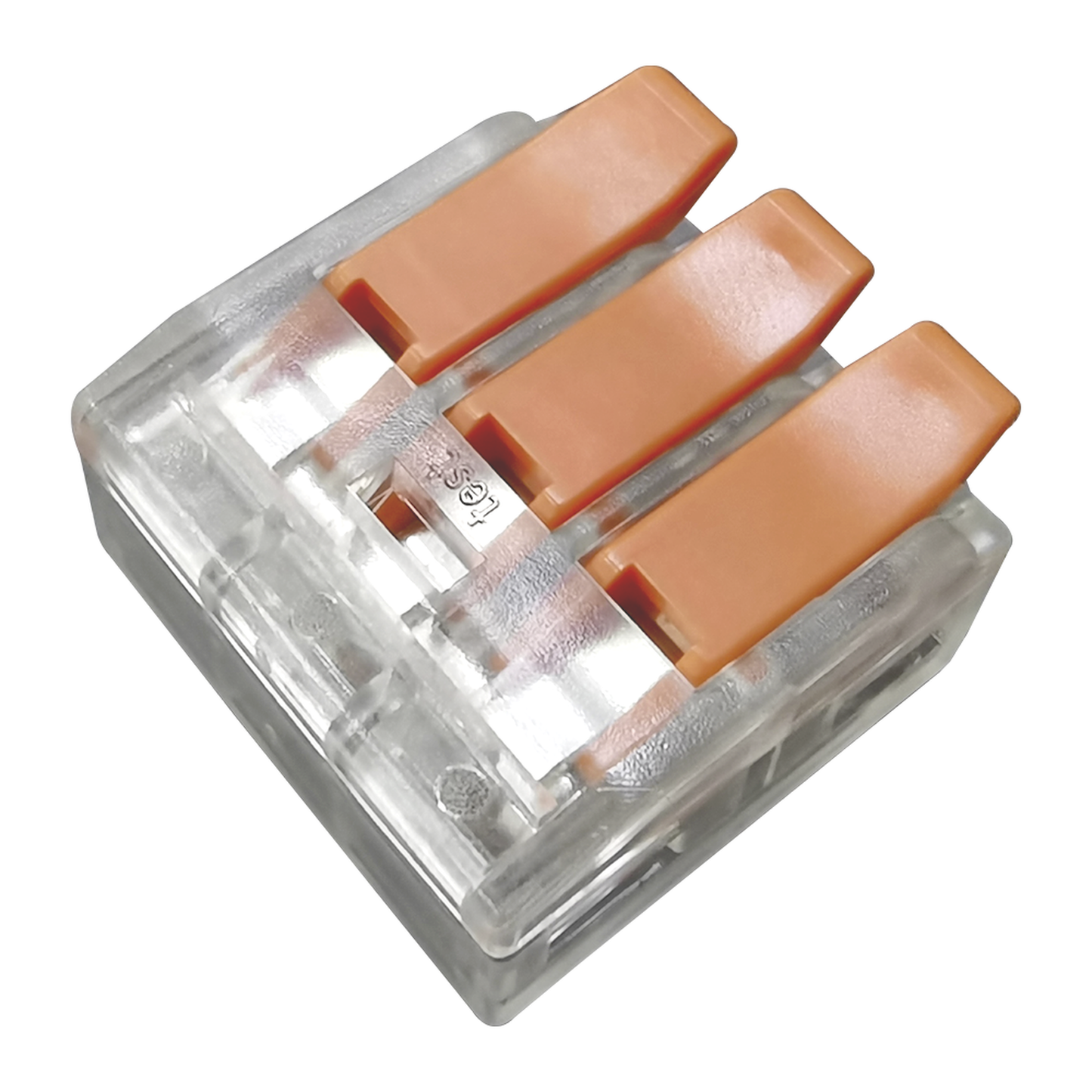 COMPACT SPLICING CONNECTORFOR ALL CONDUCTOR TYPES TRANSPARENT 3 CONNECTORS