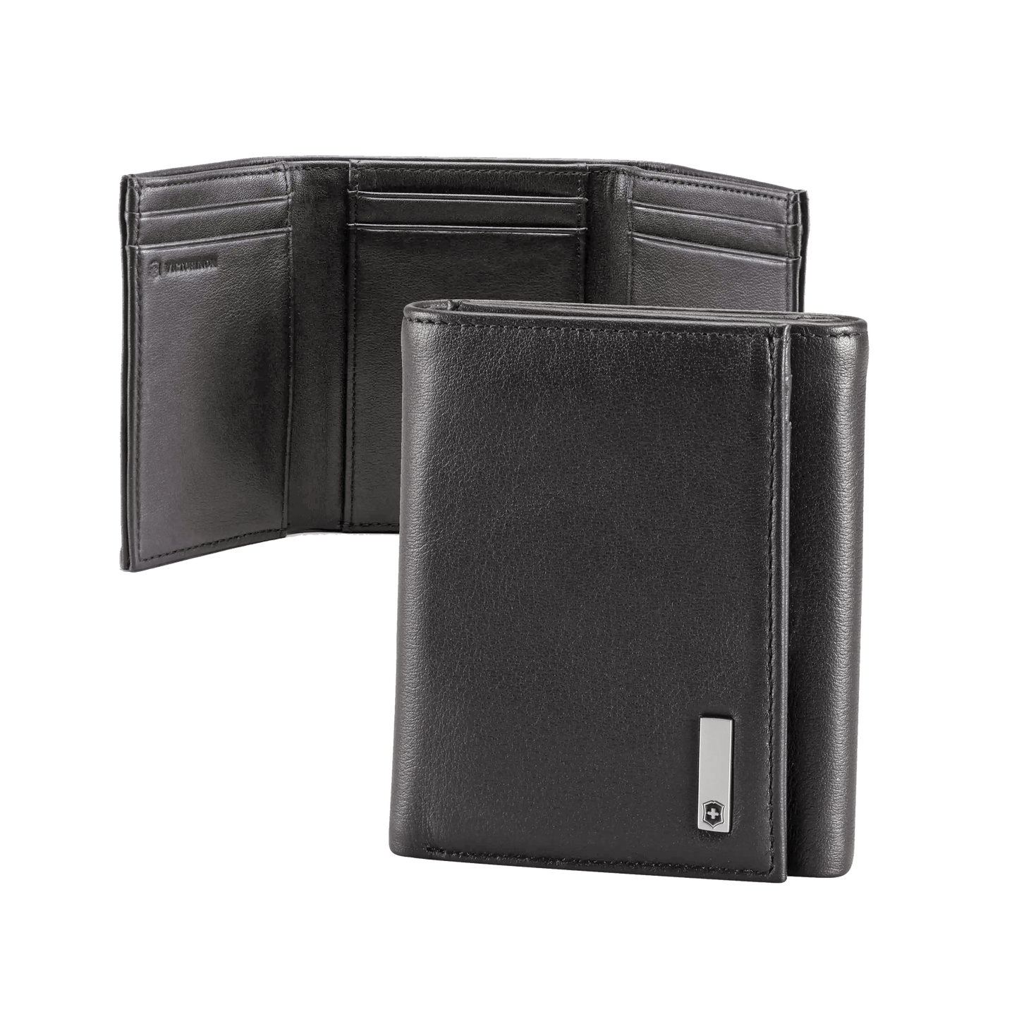 Cartera de Piel con Compartimento para Identificación