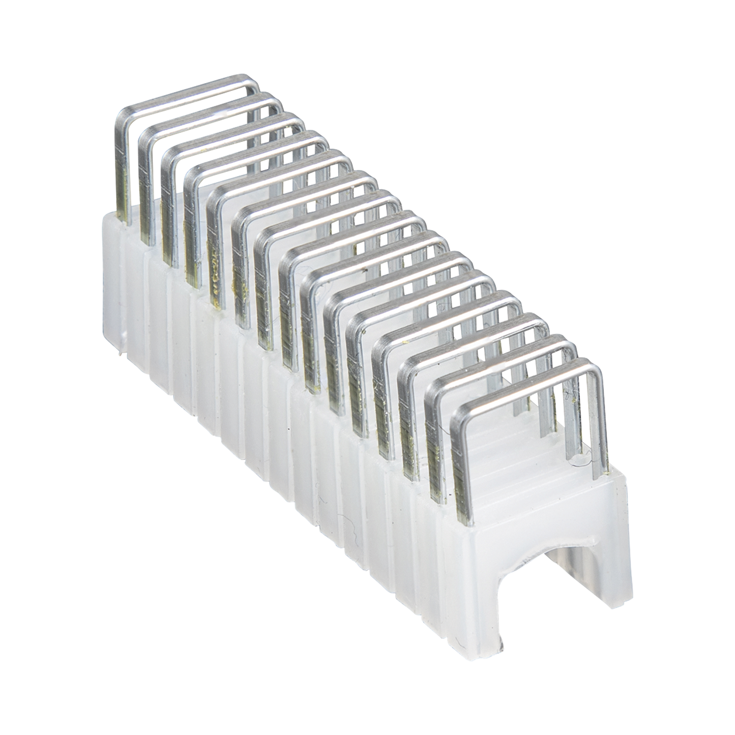 Paquete de 300 Grapas con Aislamiento, para Cables Coaxiales (RG59, RG6/6Q) y de Datos (CAT3/5e/CAT6/6A) de hasta 5/16'' × 5/16'' (8 mm × 8 mm) de tamaño.