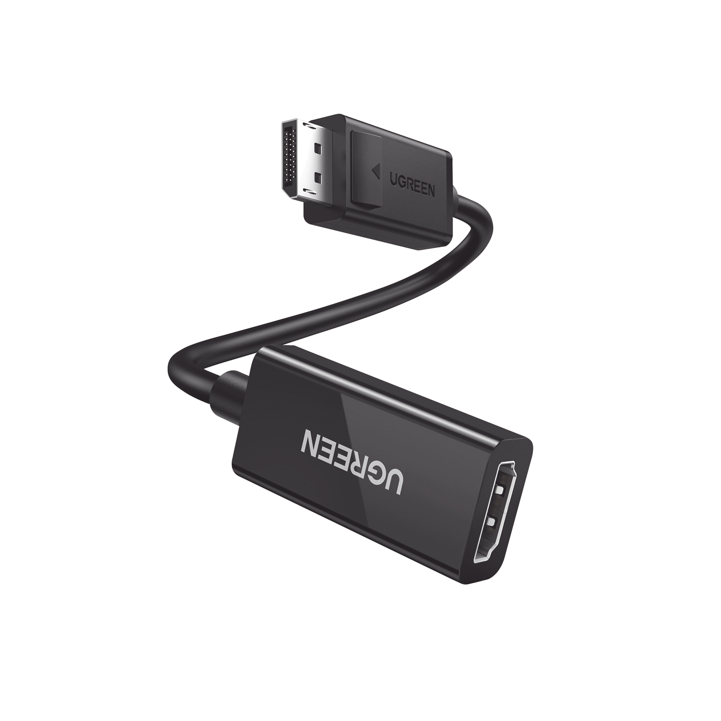 Convertidor DisplayPort a HDMI 4K@60Hz / 3D / HDR / Blindaje interno / Boton Liberador / Largo 25cm / Carcasa de ABS / Plug & Play