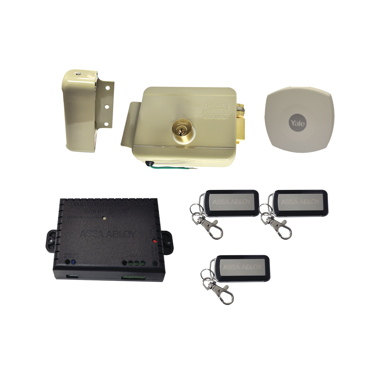 Kit Cerradura Eléctrica 321DC Derecha y Hub para Apertura a través de SmartPhone , compatible con Yale CONNECT