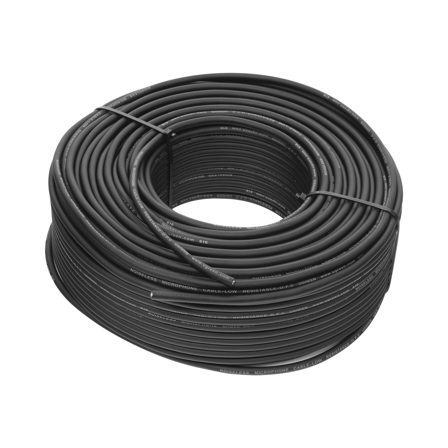 Cable para Micrófono de 100 Metros / Compatible con Conectores XLR, 6.5 mm, 3.5 mm y RCA / PVC /Marcado por Metro / Alta Fidelidad / Núcleo de Cobre Puro