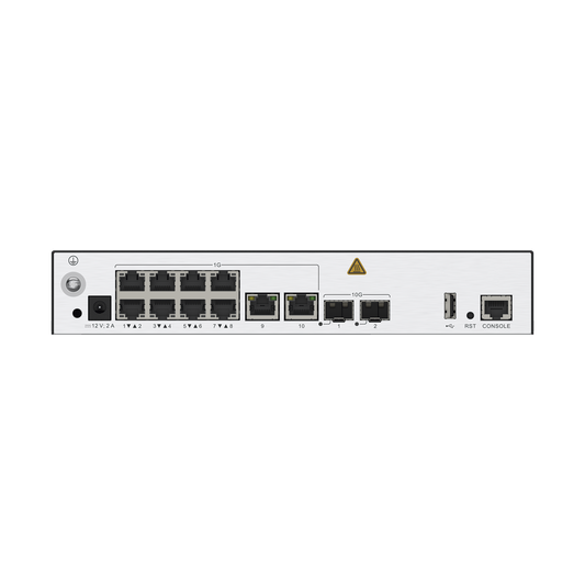 HUAWEI eKit - Controladora de Puntos de Acceso / 10 puertos 10/100/1000 Mbps / 2 puertos 10GE SFP+ / Hotspot 2.0 / Roaming Capa 2 y 3 / Rendimiento 10 Gbps / Soporta 128 APs / Hasta 1024 Clientes