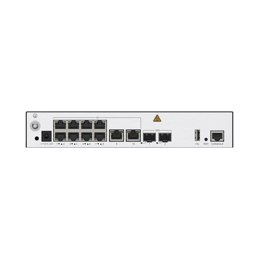 HUAWEI eKit - Controladora de Puntos de Acceso / 10 puertos 10/100/1000 Mbps / 2 puertos 10GE SFP+ / Hotspot 2.0 / Roaming Capa 2 y 3 / Rendimiento 10 Gbps / Soporta 256 APs / Hasta 2048 Clientes