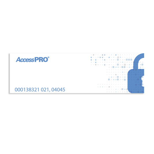 UHF TAG Adherible Tipo Etiqueta / EPC GEN 2 / Se Adhiere al Cristal del Vehículo / Compatible con Lectoras de Largo Alcance PRO12RF