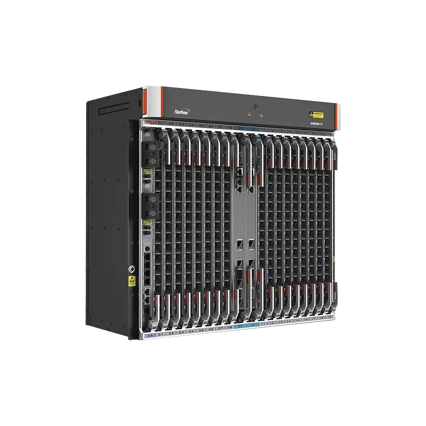 OLT Carrier Class Modular GPON, 16 Ranuras de Servicio, 1 Tarjeta de Servicio, crecimiento hasta 256 puertos GPON o 128 XGPON