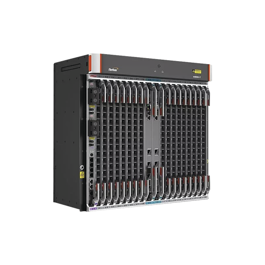 OLT Carrier Class Modular GPON, 16 Ranuras de Servicio, 1 Tarjeta de Servicio, crecimiento hasta 256 puertos GPON o 128 XGPON