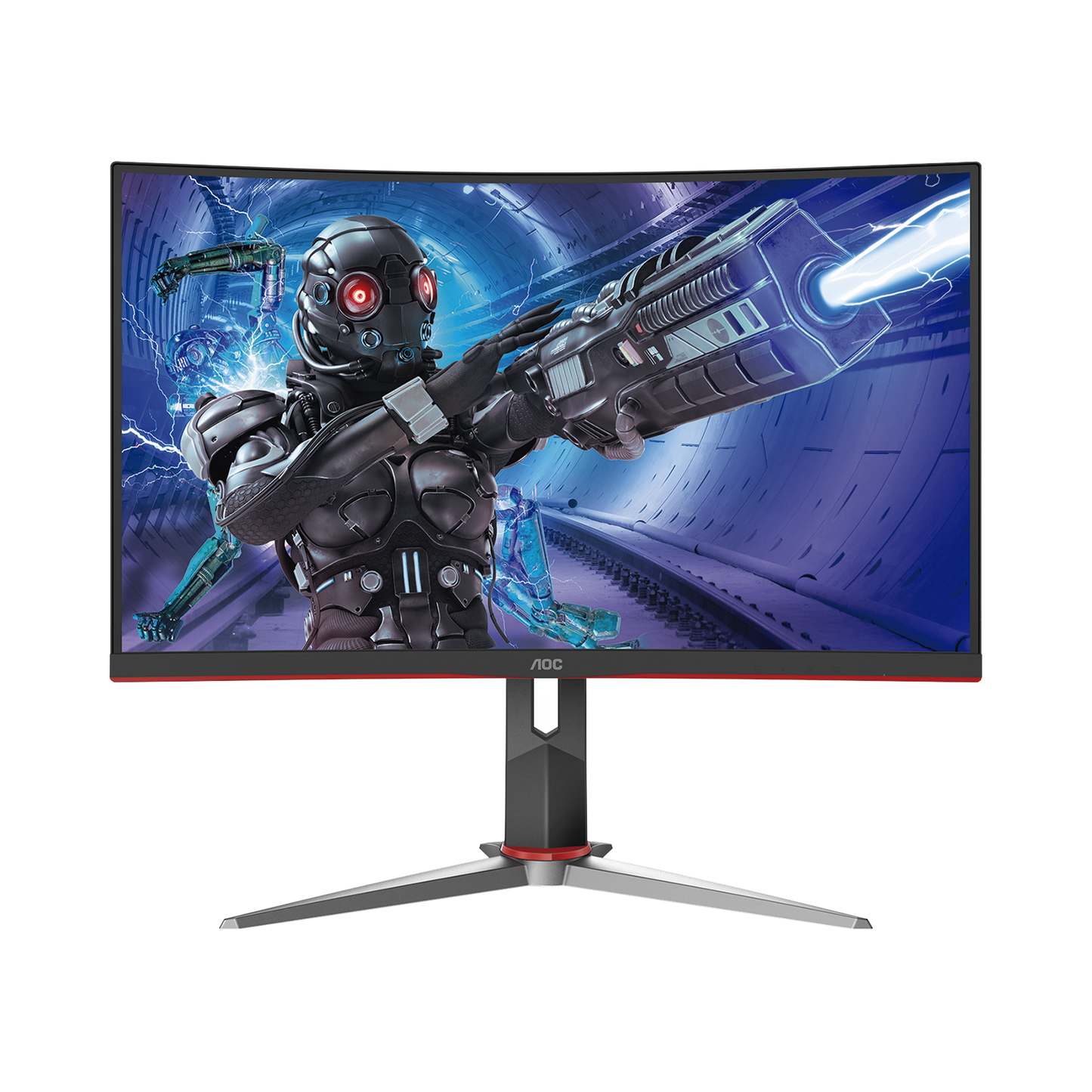 Monitor Curvo 27" GAMING W-LED VA, Resolución 1920 x 1080p 165Hz, con Entradas de Video VGA / HDMI / DISPLAYPORT . Bisel Ultra Delgado. Soporta VESA