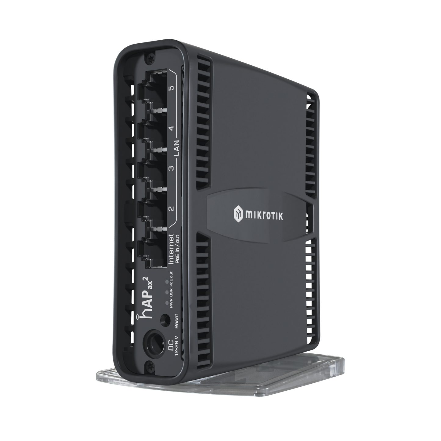 hAP ax2 Router inalámbrico Wi-Fi 6 160mW de Potencia, 5 puertos gigabit, Port 1 PoE in/out
