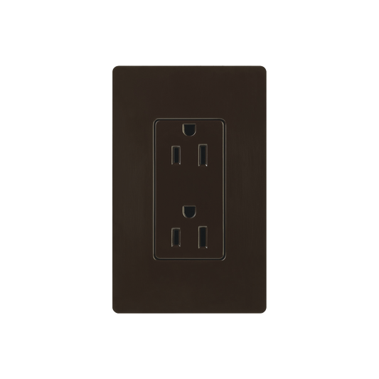 TOMACORRIENTE 120V/15A COLOR CAFE