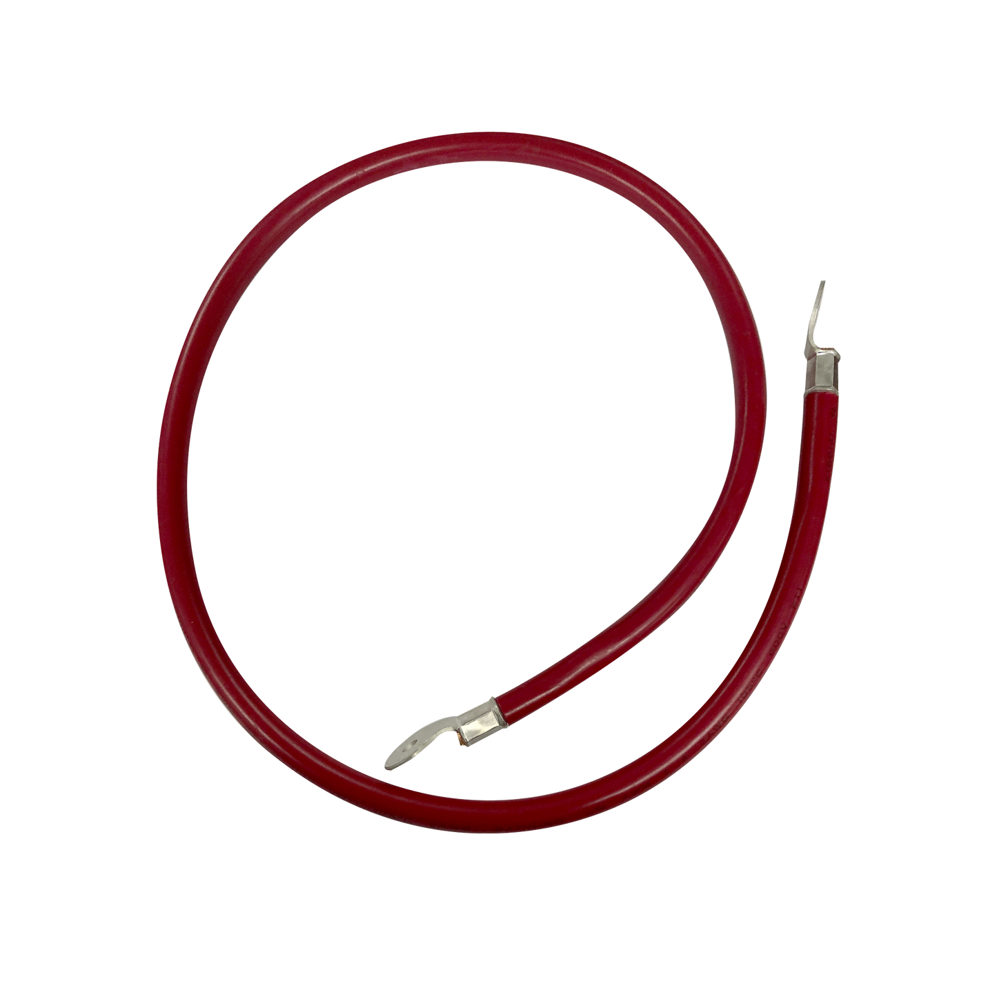 Cable para Baterías 1 m, Rojo, Calibre 2 AWG con Terminales de Ojo en Ambos Extremos
