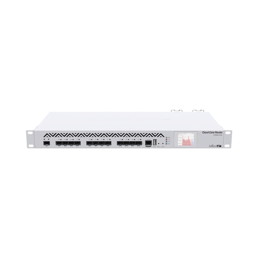 (CCR1016-12S-1S+) Cloud Core Router 12 puertos SFP, 1 SFP+ 10G, c/fuente redundante