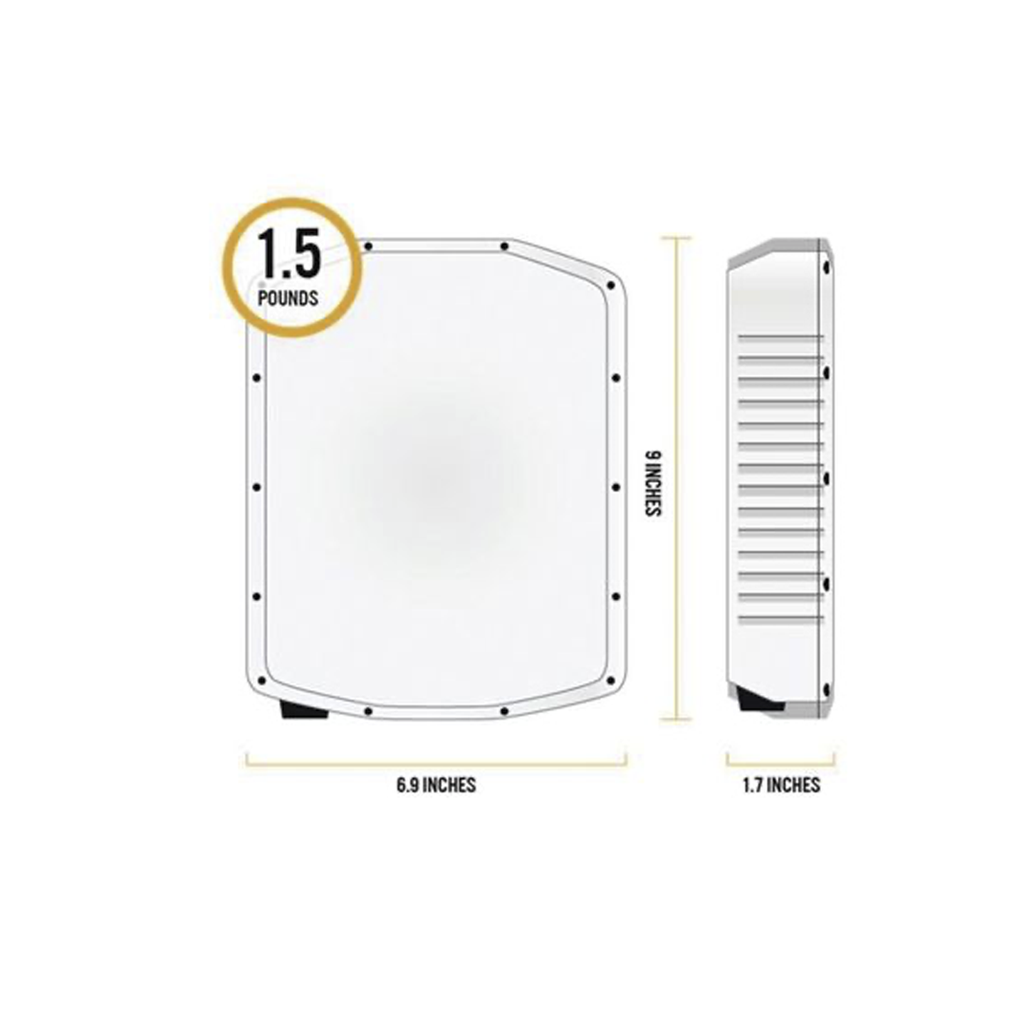 Radar Perimetral SpotterRF para una cobertura de 250 metros / Resistente a la corrosión / Opera a 24 - 24.5 Ghz