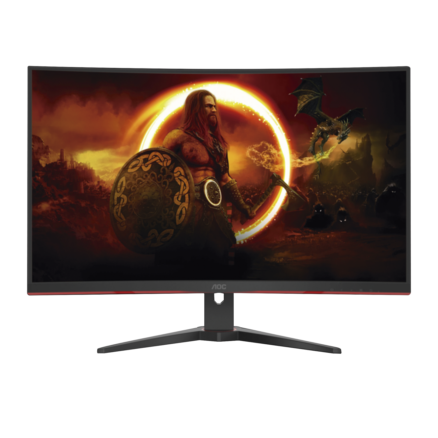 Monitor Curvo 32" WIDESCREEN GAMING W-LED VA, Resolución 2560 x 1440p 165Hz, con Entradas de Video HDMI / DISPLAYPORT . Bisel Ultra Delgado. Soporta VESA