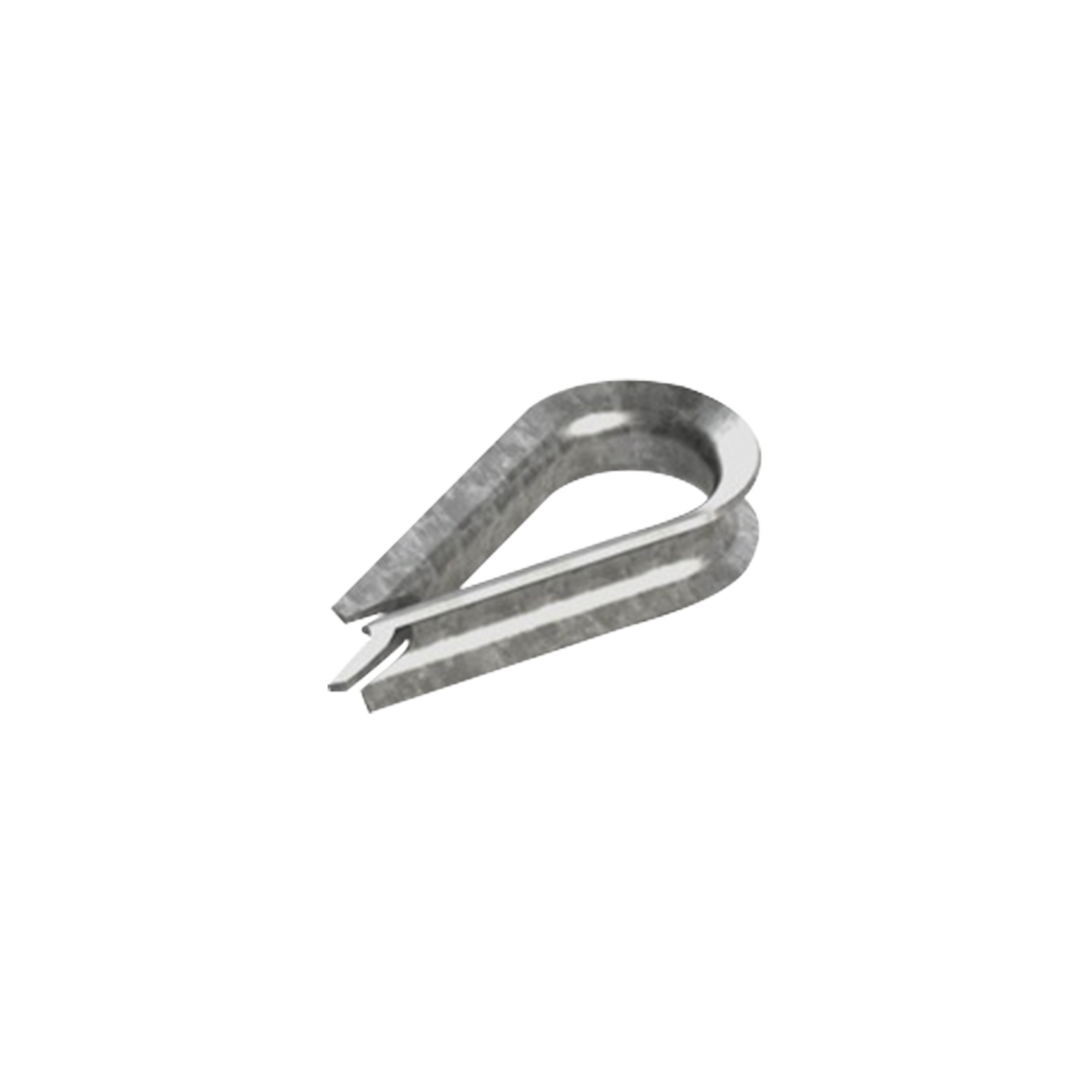Guardacabos/cuello 1/4" acero con electro galvanizado.