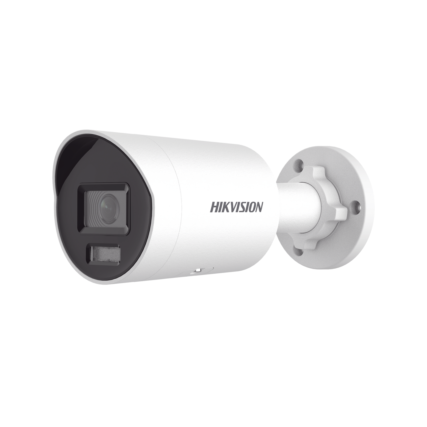 Bala IP 8 Megapixel (4K) / Lente 2.8 mm / Dual Light (40 mts IR + 40 mts Luz Blanca) / Microfono Integrado / Exterior IP67 / WDR 130 dB / ACUSENSE (Filtro de Falsas Alarmas) / Captura Facial / PoE / Metal