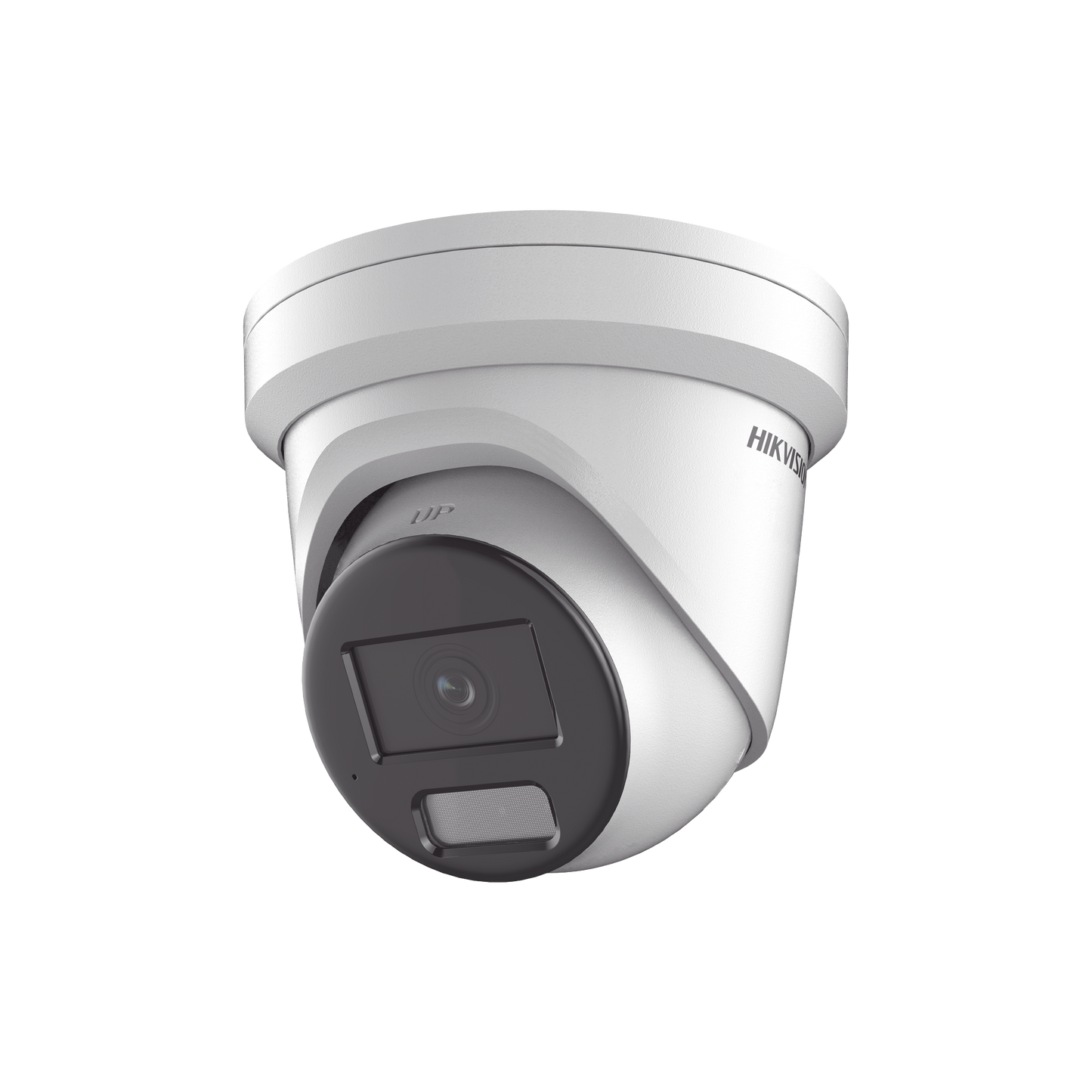 Turret IP 4 Megapixel / Lente 2.8 mm / Dual Light (40 mts IR + 40 mts Luz Blanca) / Microfono Integrado / Exterior IP67 / WDR 130 dB / Videoanaliticos (Filtro de Falsas Alarmas) / Captura Facial