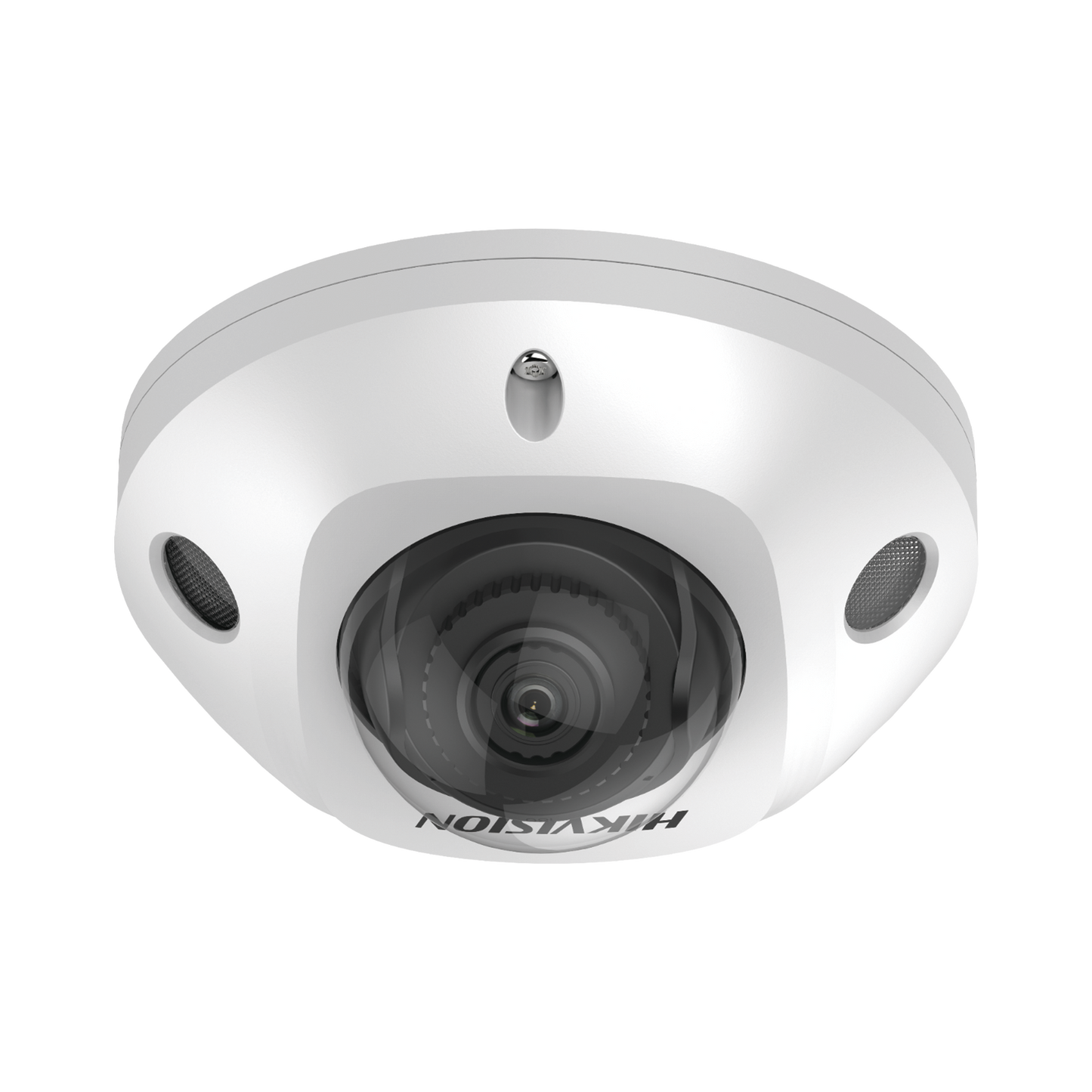 Mini Domo IP 6 Megapixel / Lente 2.8 mm / Micrófono Integrado / 30 mts IR EXIR / Exterior IP67 / IK08 / WDR 120 dB / PoE / ACUSENSE (Evita Falsas Alarmas) / Entrada y Salida de Audio y Alarma / MicroSD / ONVIF