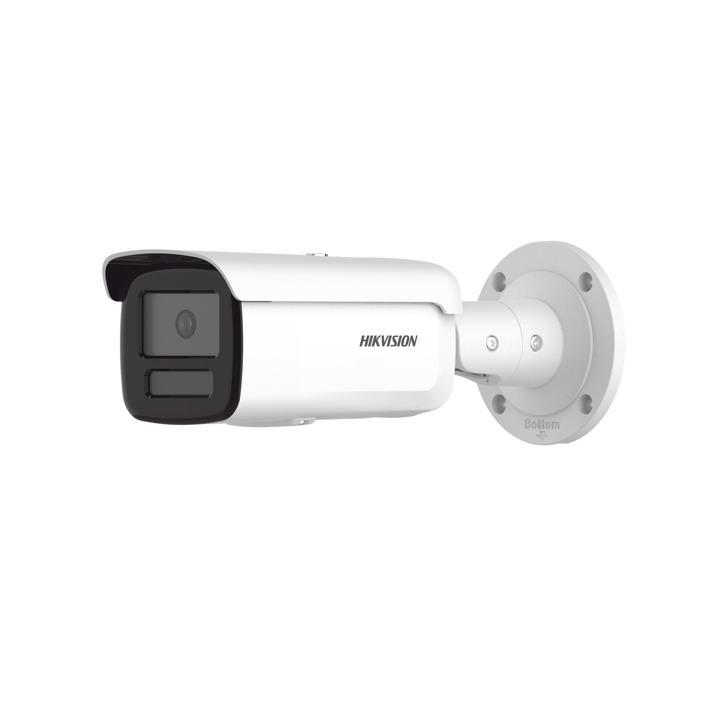 Bala IP 4 Megapixel / Lente 4 mm / Dual Light (60 mts IR + 60 mts Luz Blanca) / Exterior IP67 / WDR 130 dB / Videoanaliticos (Filtro de Falsas Alarmas) / Captura Facial