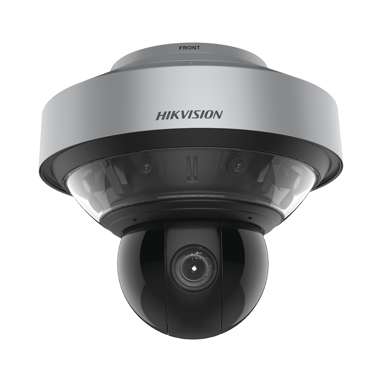 Domo PanoVu series / Vista Panorámica 180° / 4 Lentes de 4 Megapixel + PTZ 4 Megapixel de 40X Zoom / Posicionamiento 3D / IP66 / IK10 / WDR 120 dB