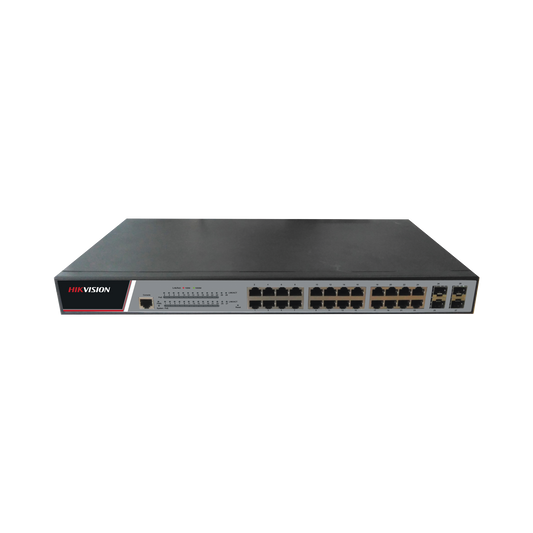 Switch Gigabit PoE+ / Administrable / 24 Puertos 10/100/1000 Mbps PoE+ / 4 Puertos SFP / 380 Watts Total