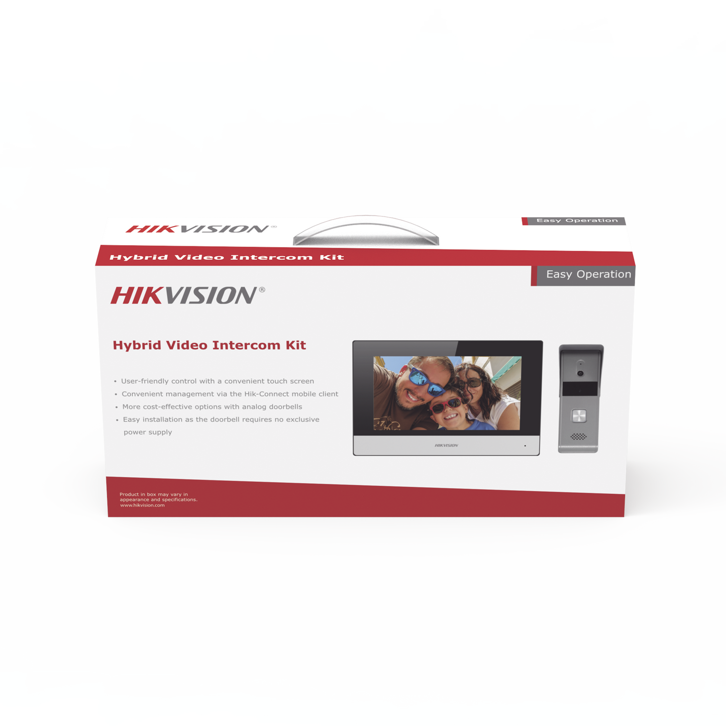 Kit de Videoportero Analógico METALICO / IP a 4 Hilos con Función de Llamada a App Hik-Connect / Monitor se Conecta a Internet por Cable o WiFi y por 4 Hilos al Frente de Calle IP65 / Expandible a Mas Equipos