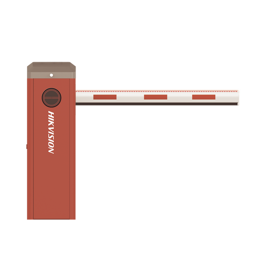 Barrera Vehicular Brazo de 3 mts / Apertura de 0.9 a 6 Seg (Ajustable) / Banda Protectora Antigolpe de Vehículos / Iluminación LED / Protección IP54 / Alimentación 110 VCA