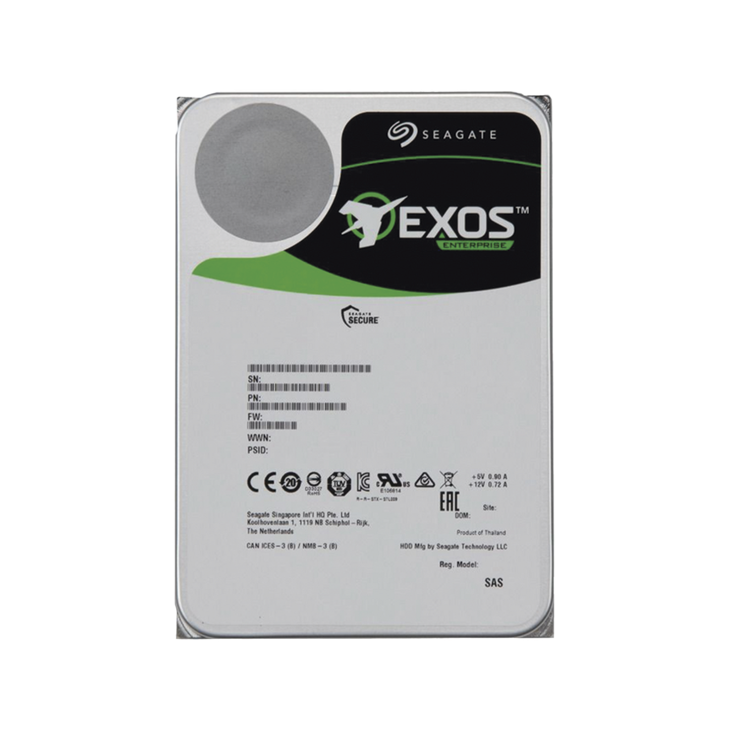 Disco Duro 3.5" 20 TB / 7200 RPM / SATA / Alto Rendimiento / Recomendado para serie DSAT1000S