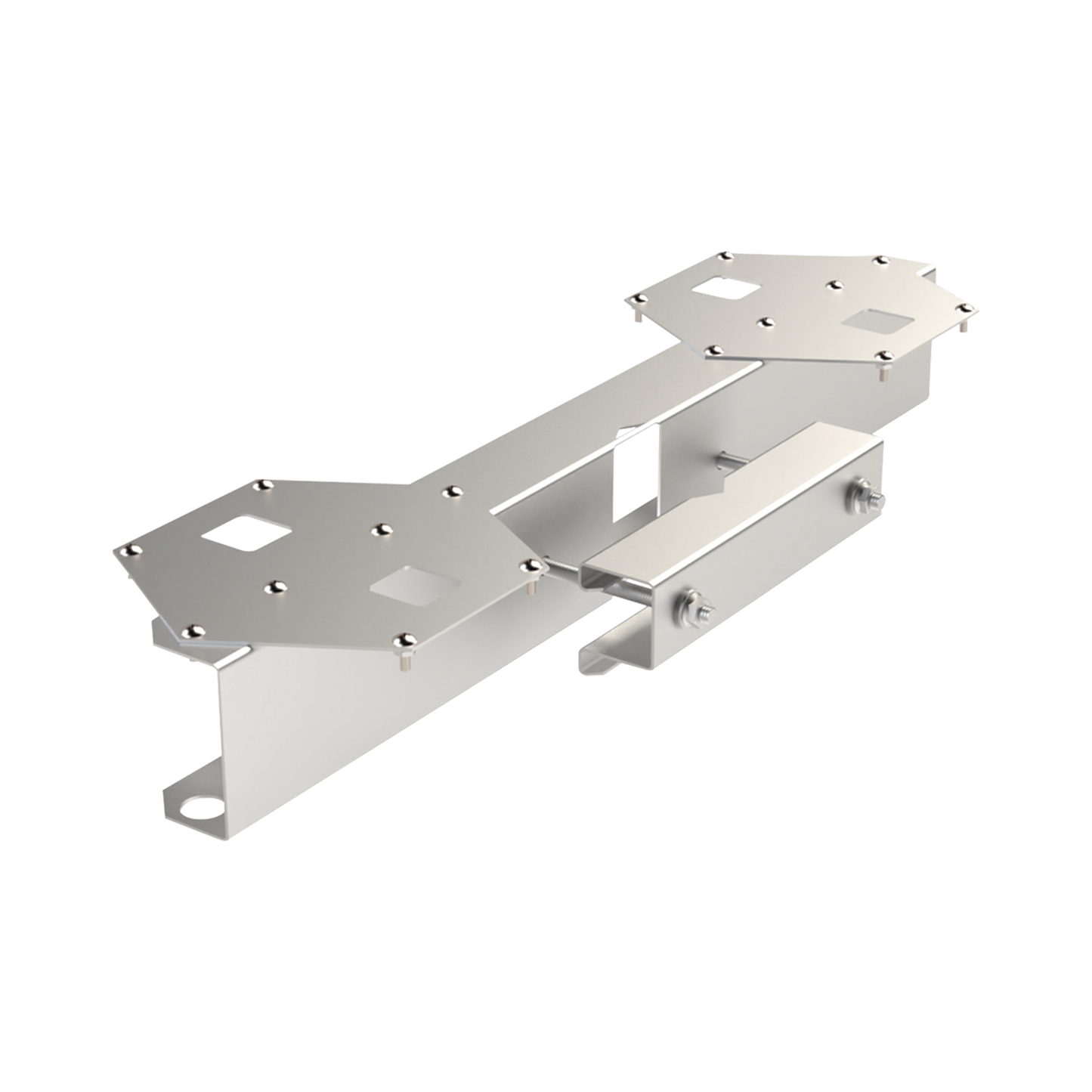 Base Doble para Lámpara de Obstrucción EI-GSLSE. Compatible con tubo hasta 1-1/4".