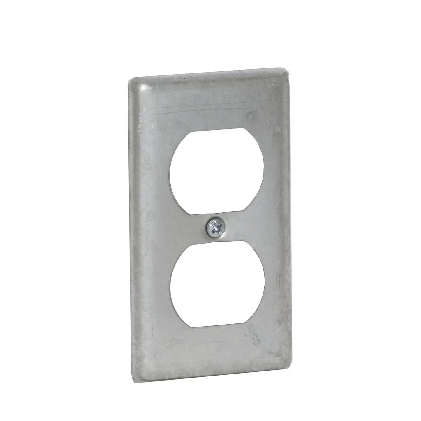 Tapa Metálica 4"X2"/ Para tomacorriente Duplex.