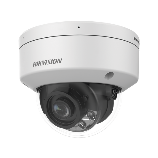 Domo IP 8 Megapixel / Lente Mot. 4 mm / 40 mts IR EXIR / IK10 / IP67 / Reconocimiento Facial / WDR 120 dB / DeepinView / Búsqueda por Atributos / Heat Map