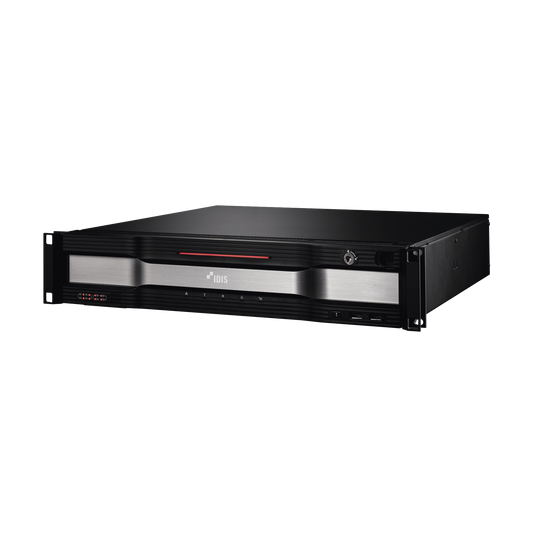 SERVIDOR DE GRABACIÓN CON SOFTWARE IDIS SOLUTION SUITE PRE - INSTALADO|  HASTA 64CH FULL HD H.264/265 | 2U RACK| 8 BAHIAS HDD