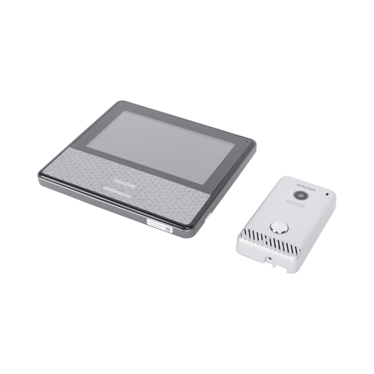 KIT DE VIDEOPORTERO IP COLOR NEGRO / Apertura con app / Súper elegante / Monitor WIFI / soporta 4 monitores y 2 frentes de calle/