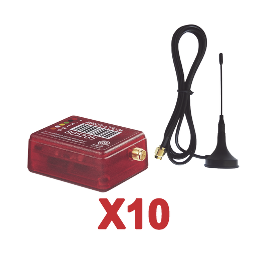 KIt de 10 Comunicadores de Alarma MN02LTEMV3 con Antena 4GLTEM and 5G / Incluyen 2 Años de Cobertura / Aplicación Gratuita / Cero Configuración / Compatible Honeywell/DSC/CROW/PIMA