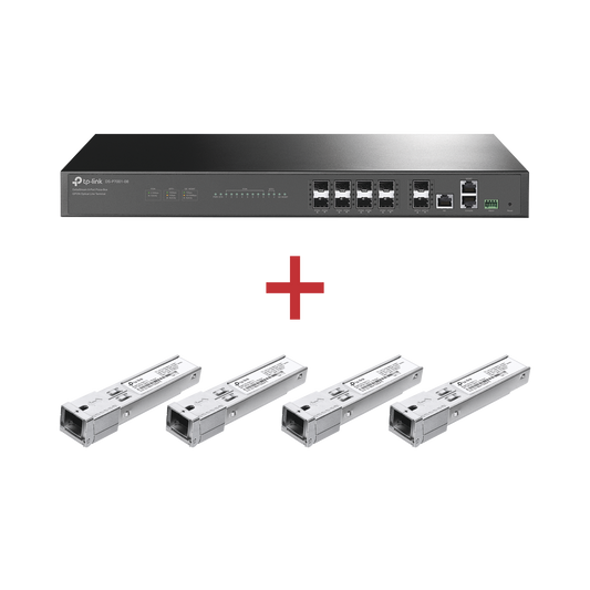 Kit para ISP´s /  Paquete de 1 OLT 8 puertos PON / DS-P7001-08 + 4 Módulos PON DSP-MAC+ de regalo