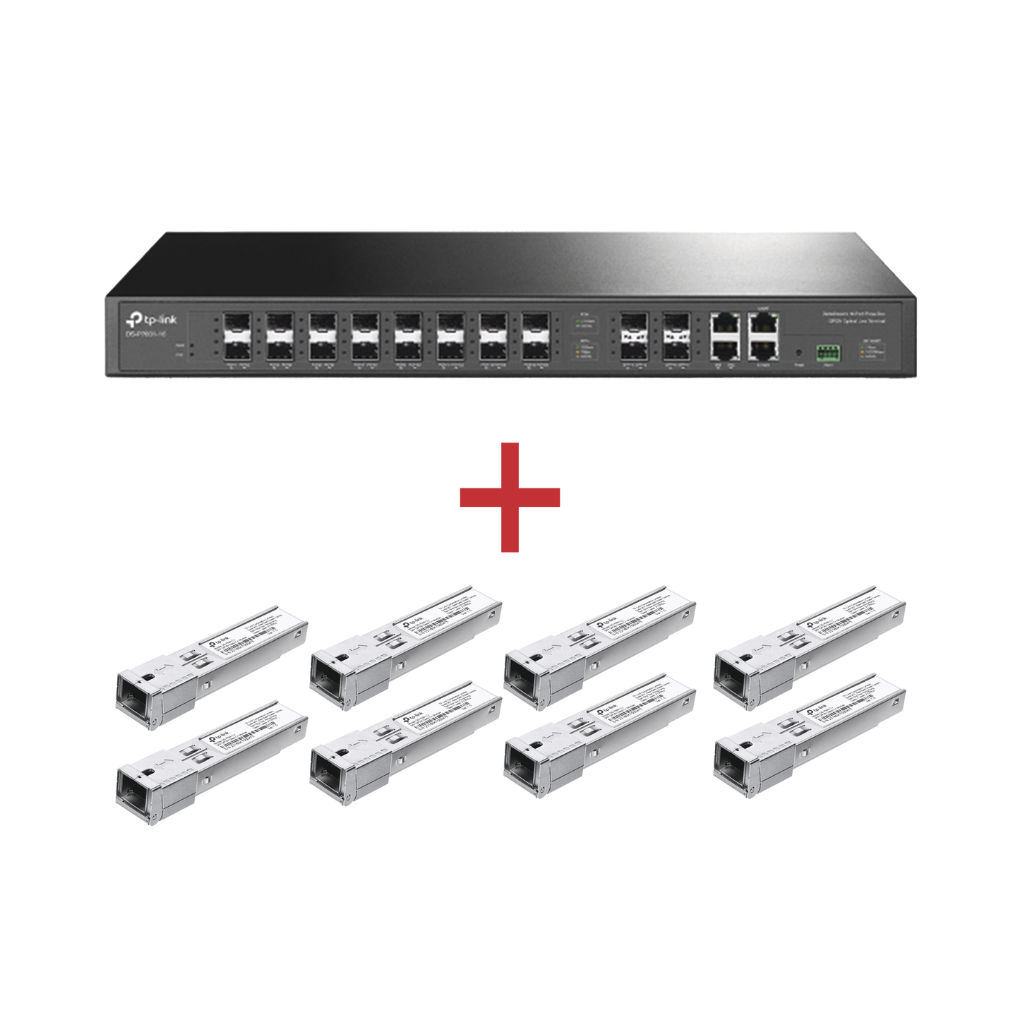 Kit para ISP´s / Paquete de 1 OLT 16 puertos PON + 8 Módulos PON DSP-MAC+ de regalo