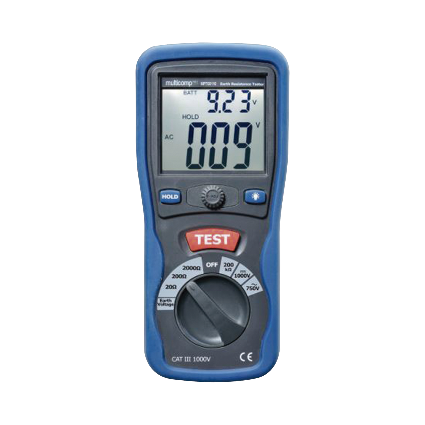 KIT Medidor de Resistencia a Tierra Digital (Terrómetro), a 3 hilos CAT III / 1000 V.