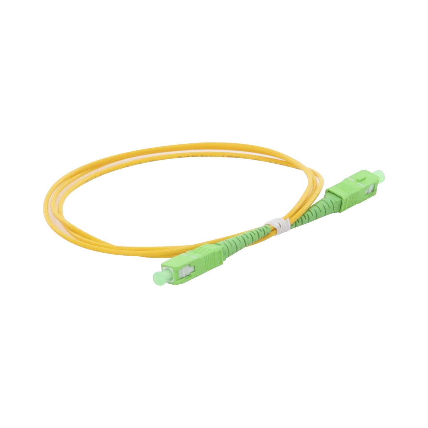Jumper de Fibra Óptica Monomodo SC/APC-SC/UPC Simplex de 1 metro, 2mm