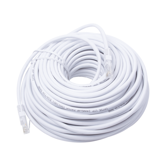 Cable de Parcheo UTP Cat5e - 30 metros - Blanco