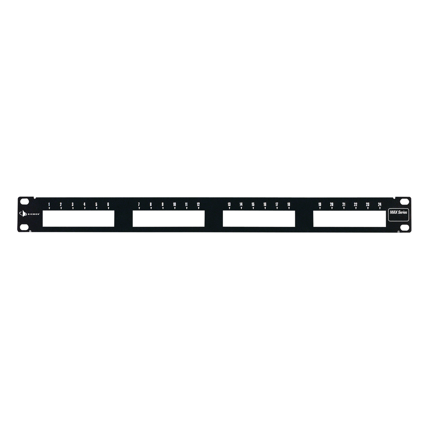 Patch Panel MAX Modular, de 24 Puertos, Plano, 1UR