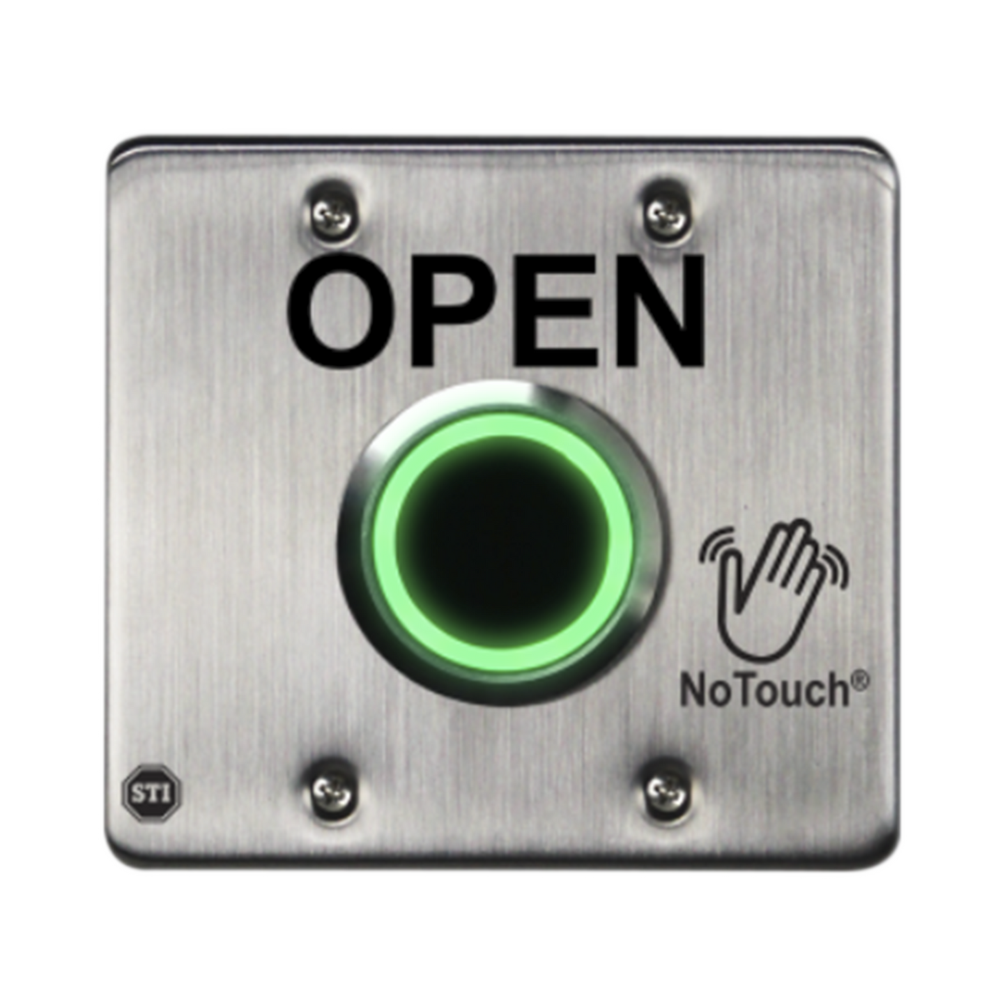 Interruptor IR NoTouch ® de acero inoxidable, doble salida EE. UU., ABIERTO
