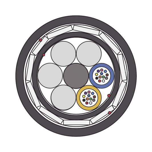 Cable de Fibra Óptica Aérea (ADSS) G.652D Armada Anti roedor, Dieléctrica, Monomodo 24 Hilos, Span 200, Precio por metro