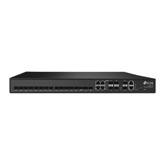 OLT de 16 puertos GPON, hasta 2048 ONUs, 4 puertos combo (RJ45 + SFP) Gigabit + 2 puertos SFP+ 10GbE, 2 fuentes AC (incluidas)