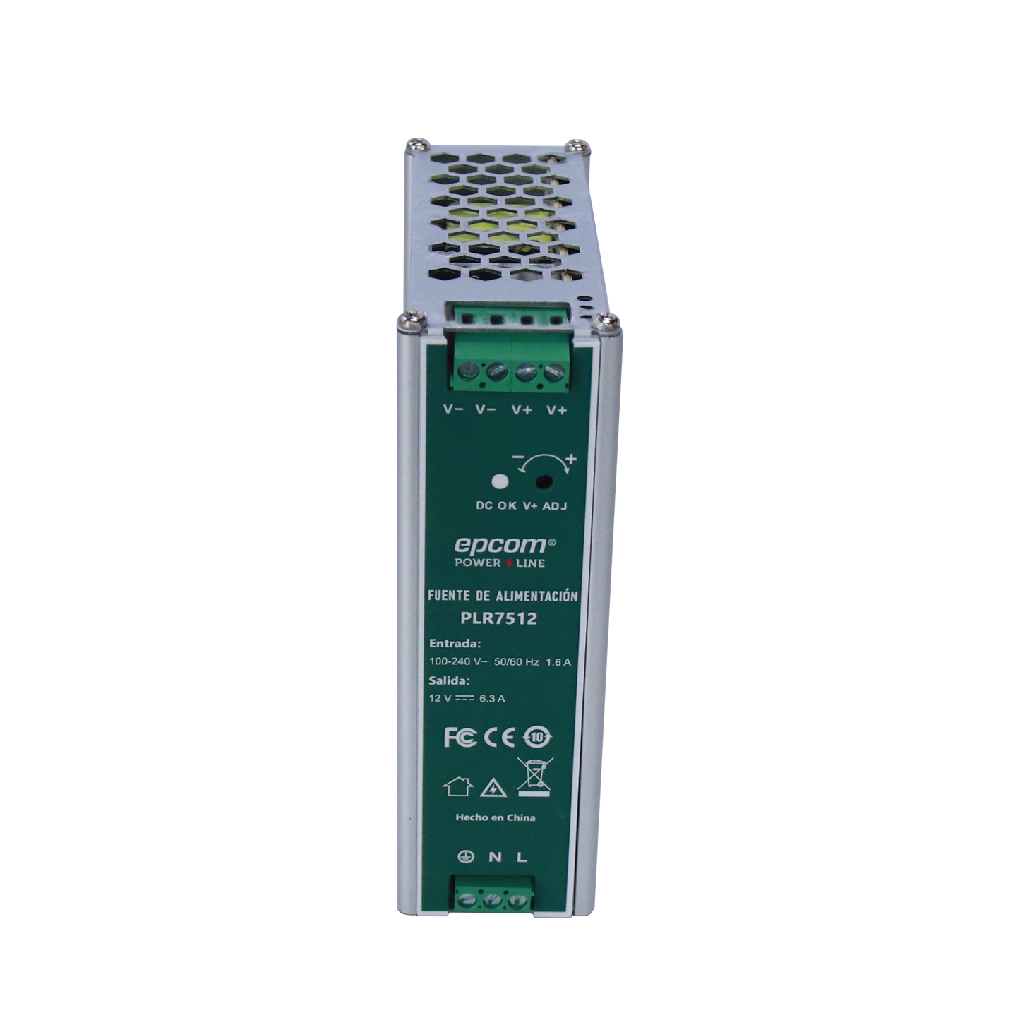 Fuente de alimentación / 12 Vcc / 6.3 A / 75 W / din rail