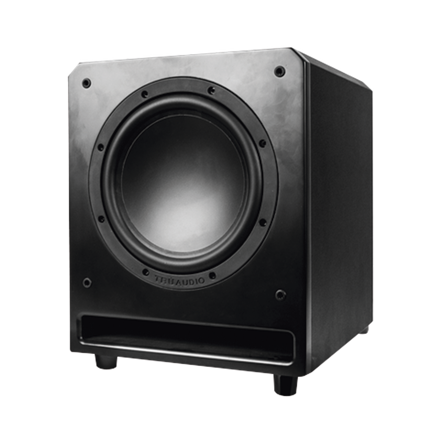 Subwoofer de ranura Activo con altavoz de 10 in, amplificador interno de 150W.