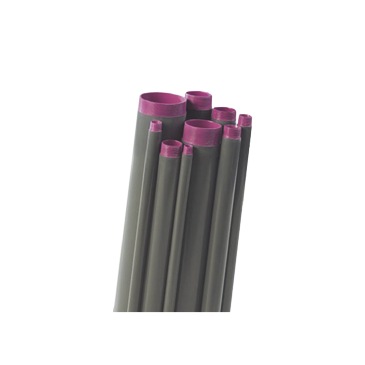 Tubo Conduit rígido de aluminio de 2 1/2" (75.06 mm) con recubrimiento de pvc con cople.