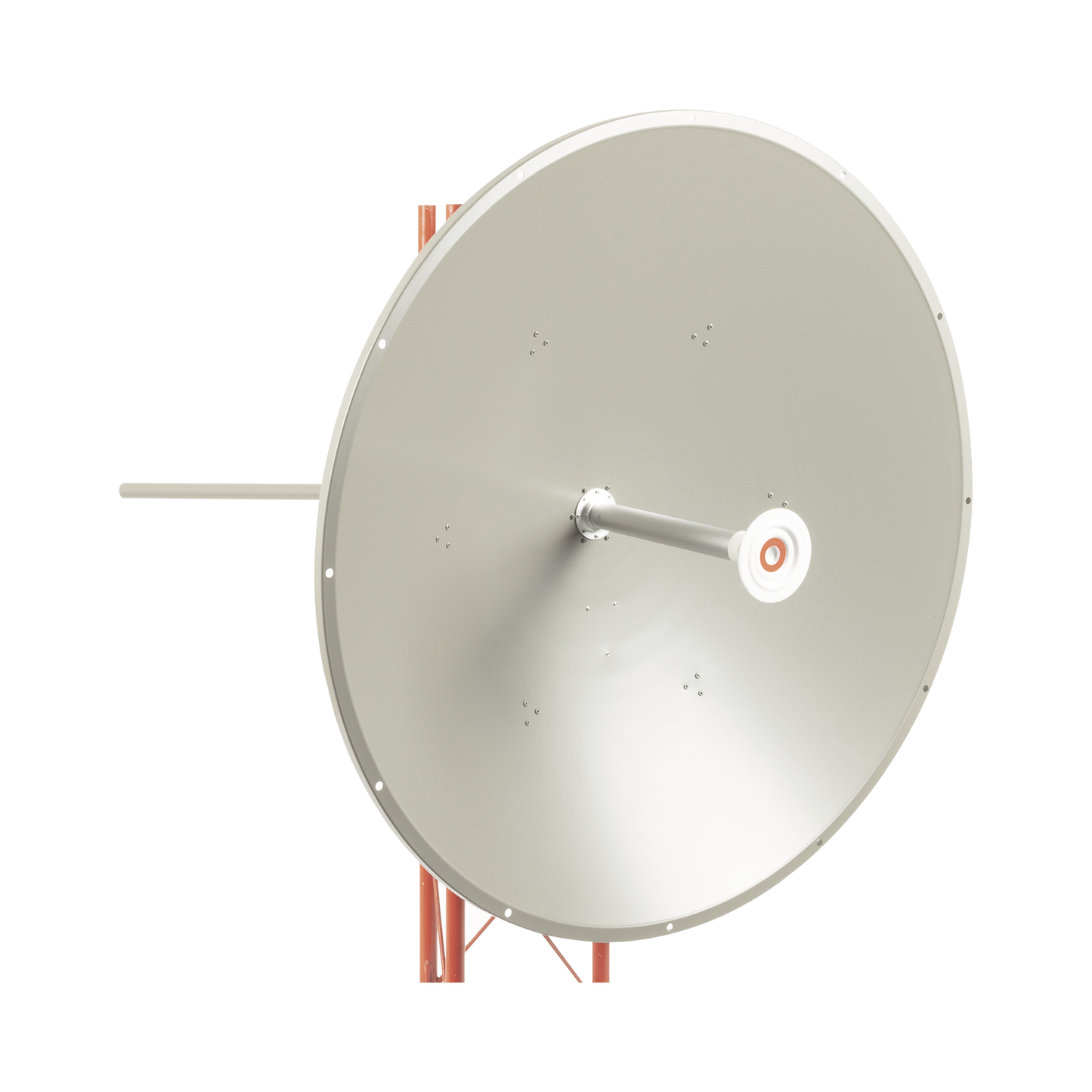 Antena altamente direccional, Ganancia de 36 dBi, Amplio rango frecuencia (4.9 - 6.5 GHz), Conectores N-Hembra, incluye montaje para torre y montaje estabilizador para fuertes vientos.
