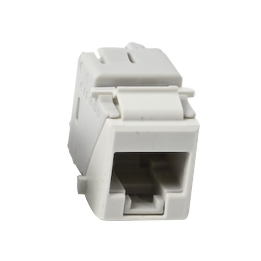 Jack UltraMAX Cat6A, UTP, Tipo Keystone, Color Blanco, Punch Down