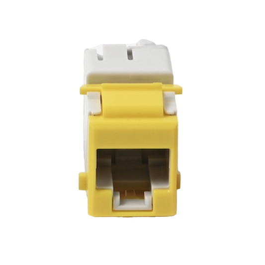 Jack UltraMAX Cat6A, UTP, Tipo Keystone, Color Amarillo, Punch Down